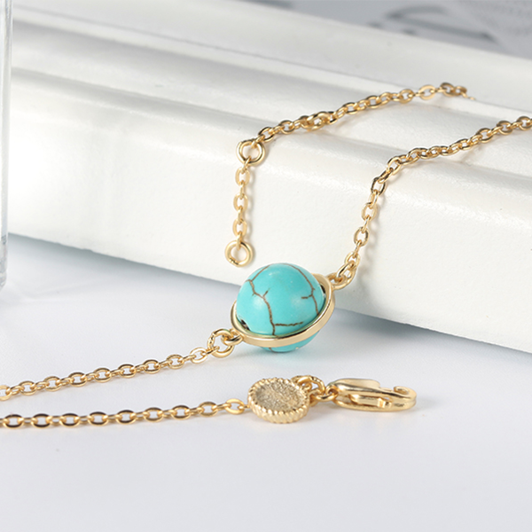 3 Sets of Golden Strand Turquoise Bracelet