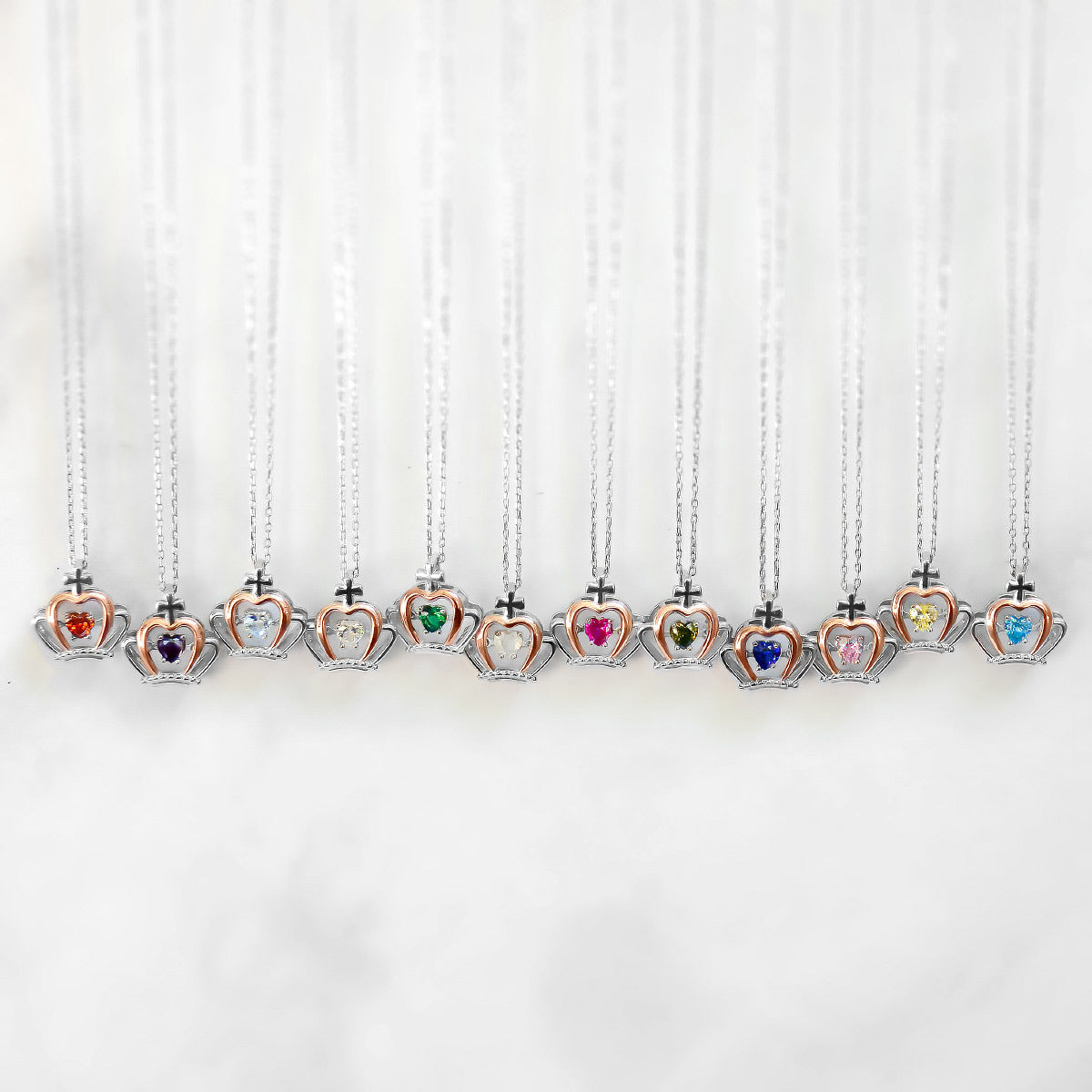 Princesses Are Born - Luxe Crown Necklace Gift Set