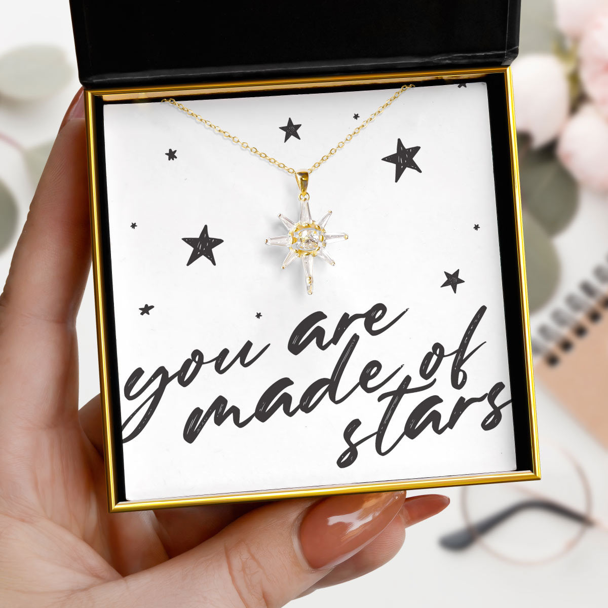 Made of Stars - Dancing Crystal Star Necklace Gift Set