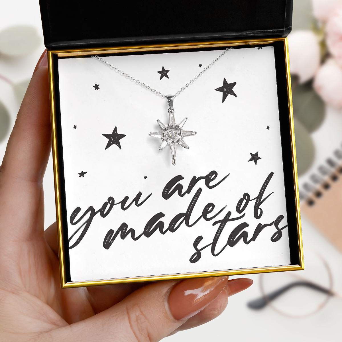 Made of Stars - Dancing Crystal Star Necklace Gift Set