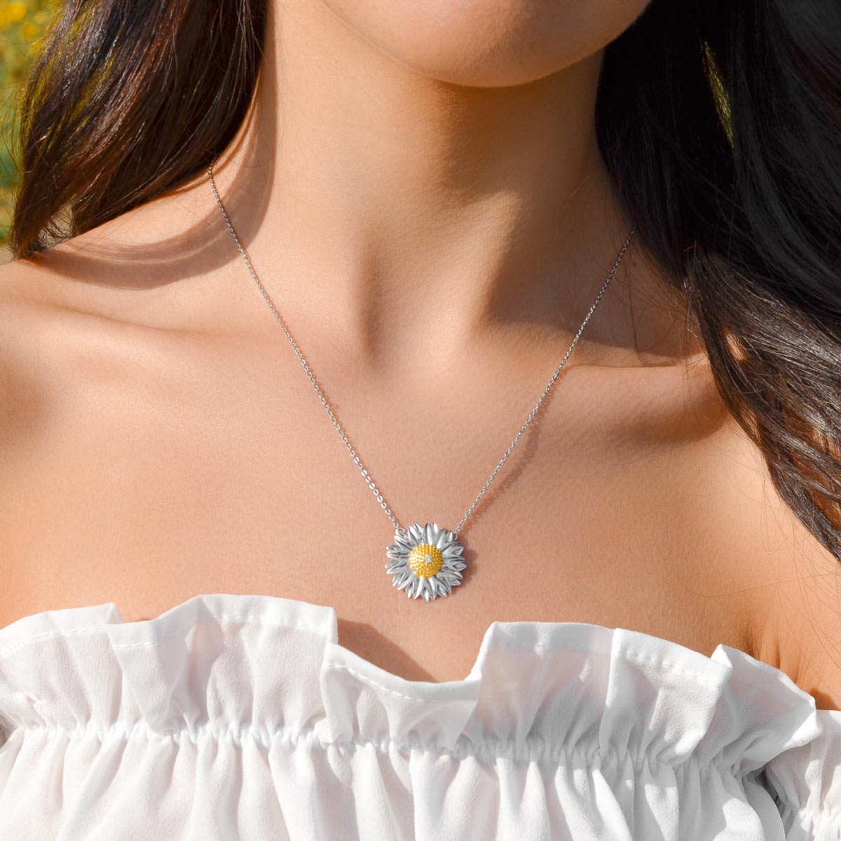 Brilliant Sunflower Necklace