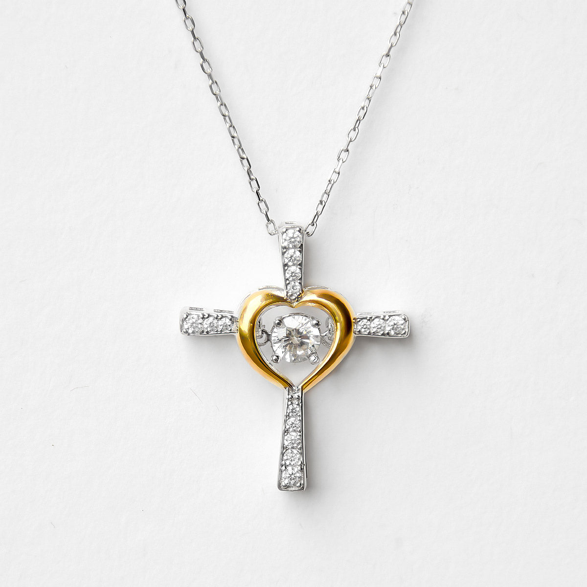 Guardian Angel - Dancing Crystal Cross Necklace Gift Set