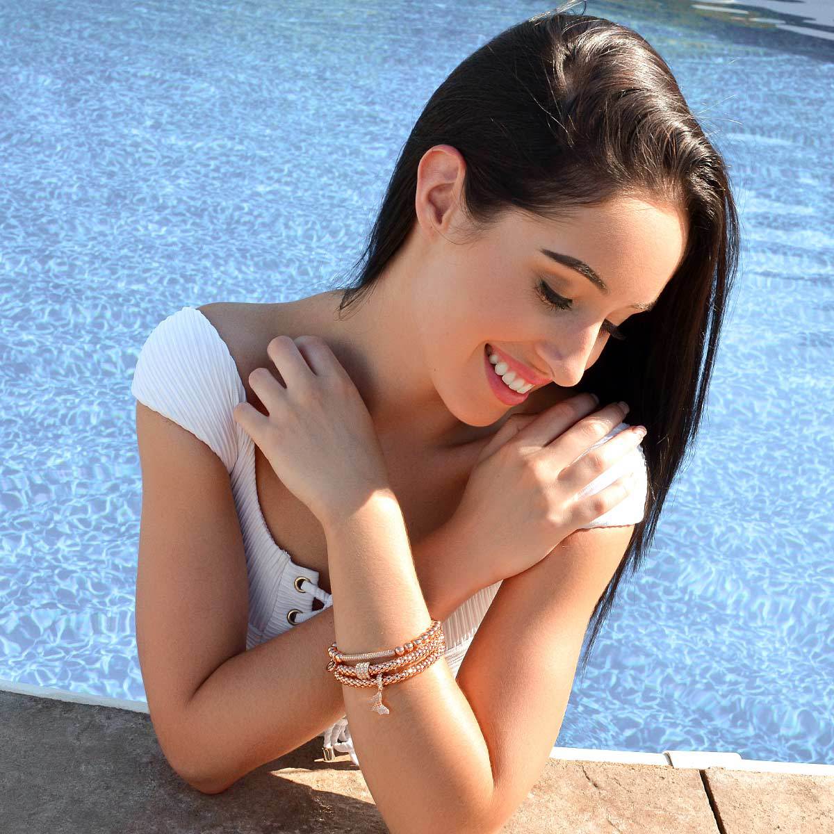Bejeweled Pave Butterfly Bracelet Set