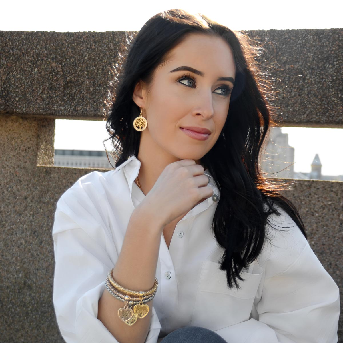 Tree of Life Heart Edition Charm Bracelet With Free Matching Earrings ($30 Value)