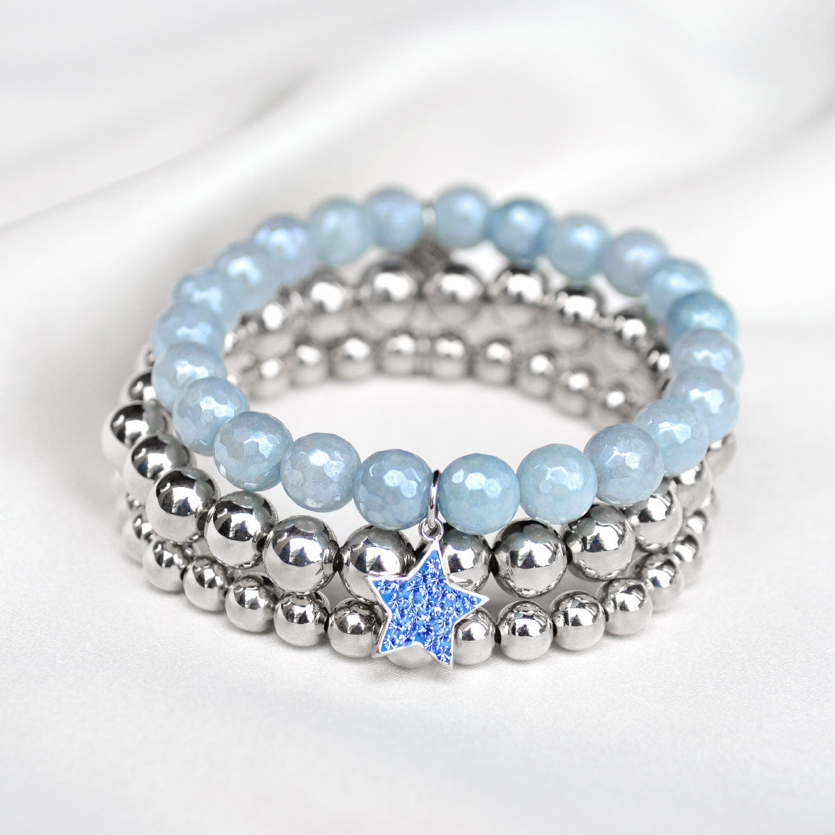 Celestial Sky 3 Pc Bracelet Stack