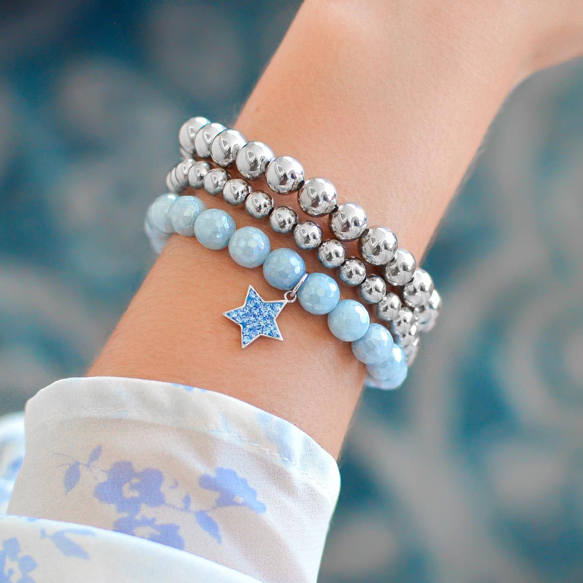 Celestial Sky 3 Pc Bracelet Stack