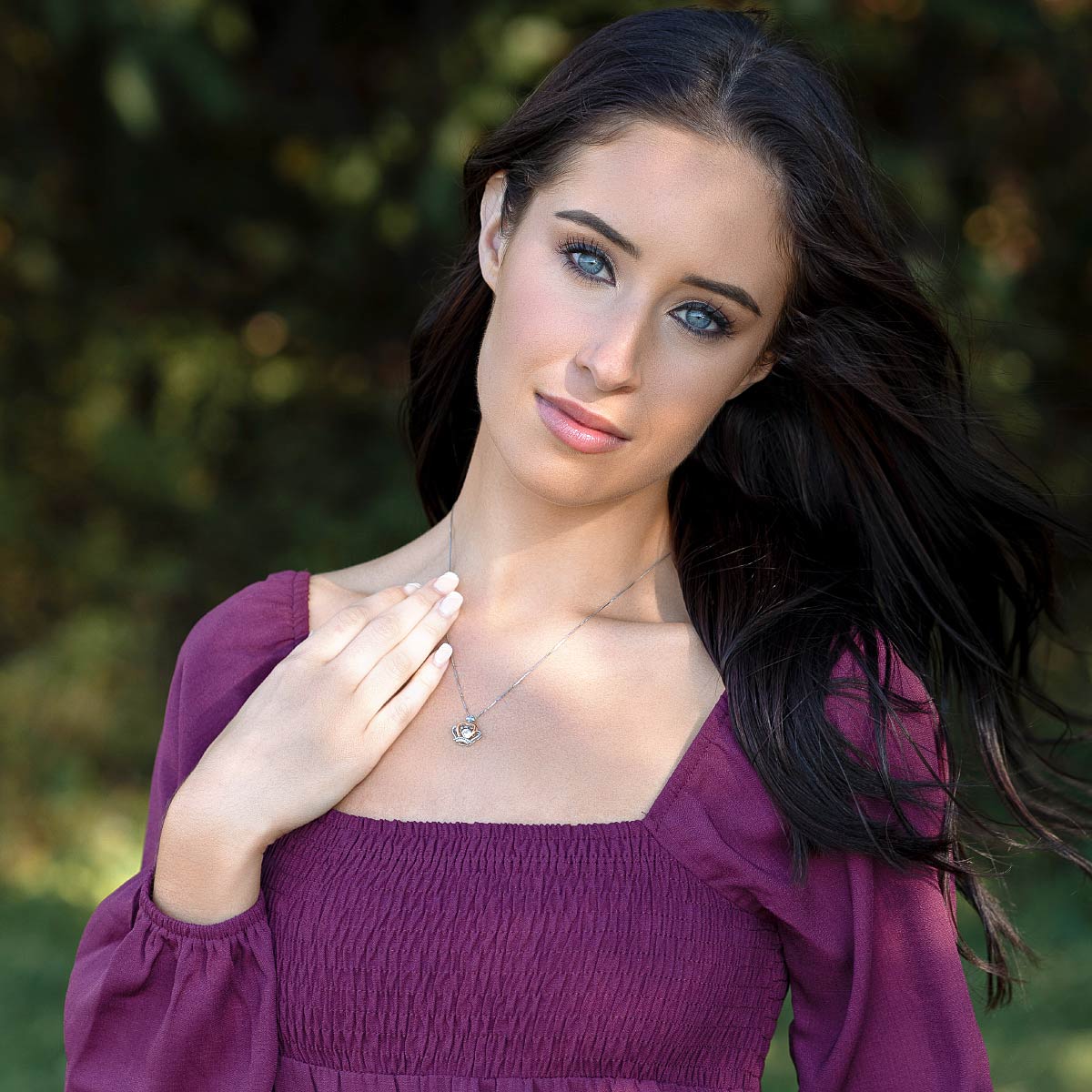 To My Badass Granddaughter - Luxe Crown Necklace Gift Set