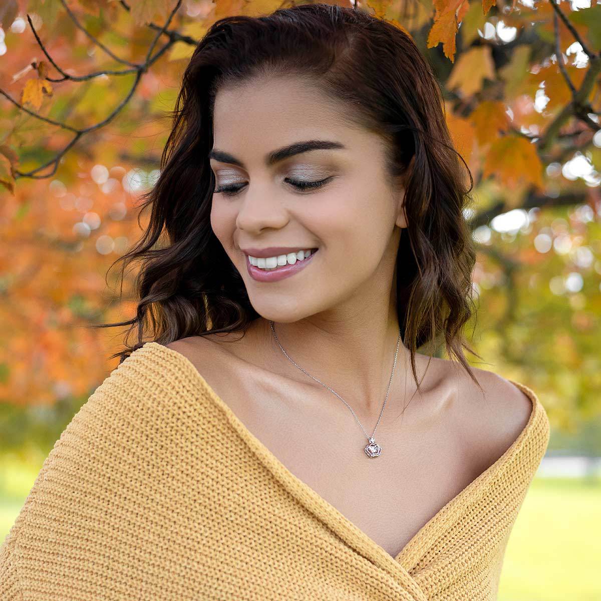 To My Badass Bonus Daughter - Luxe Crown Necklace Gift Set