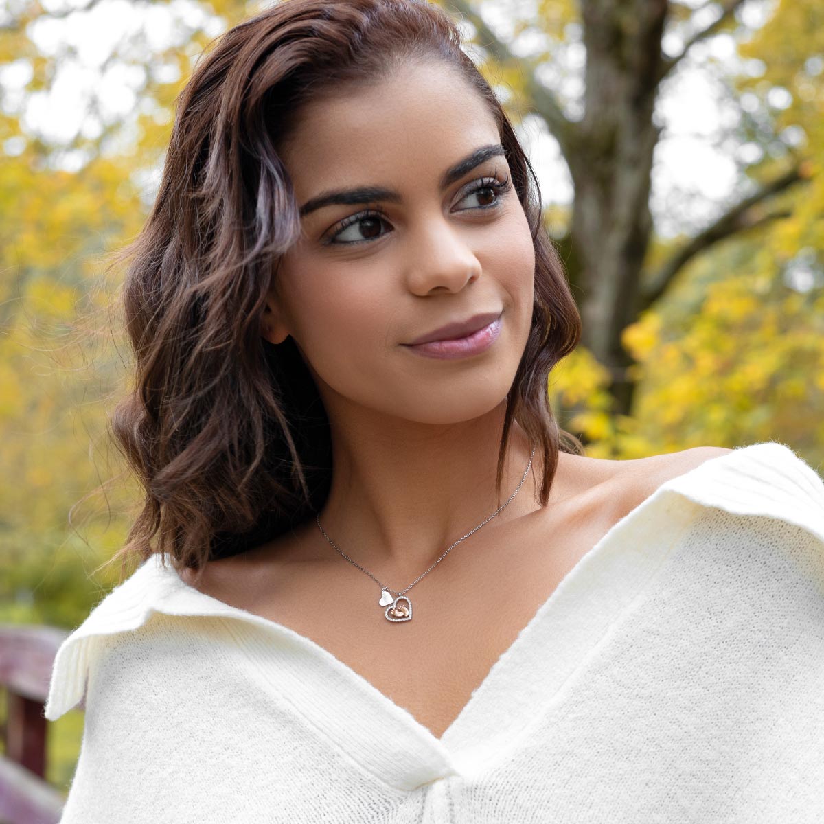 Promoted from Dog Grandma - Baby Feet Heart Necklace Gift Set