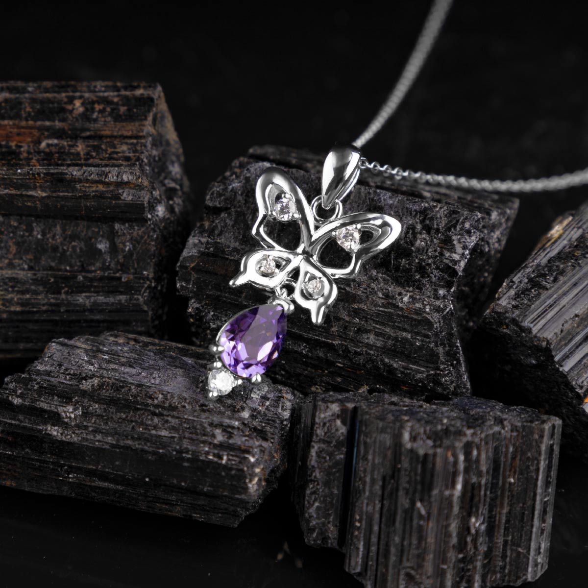 Swarovski Crystal Spirit Animal Butterfly Necklace Gift Set