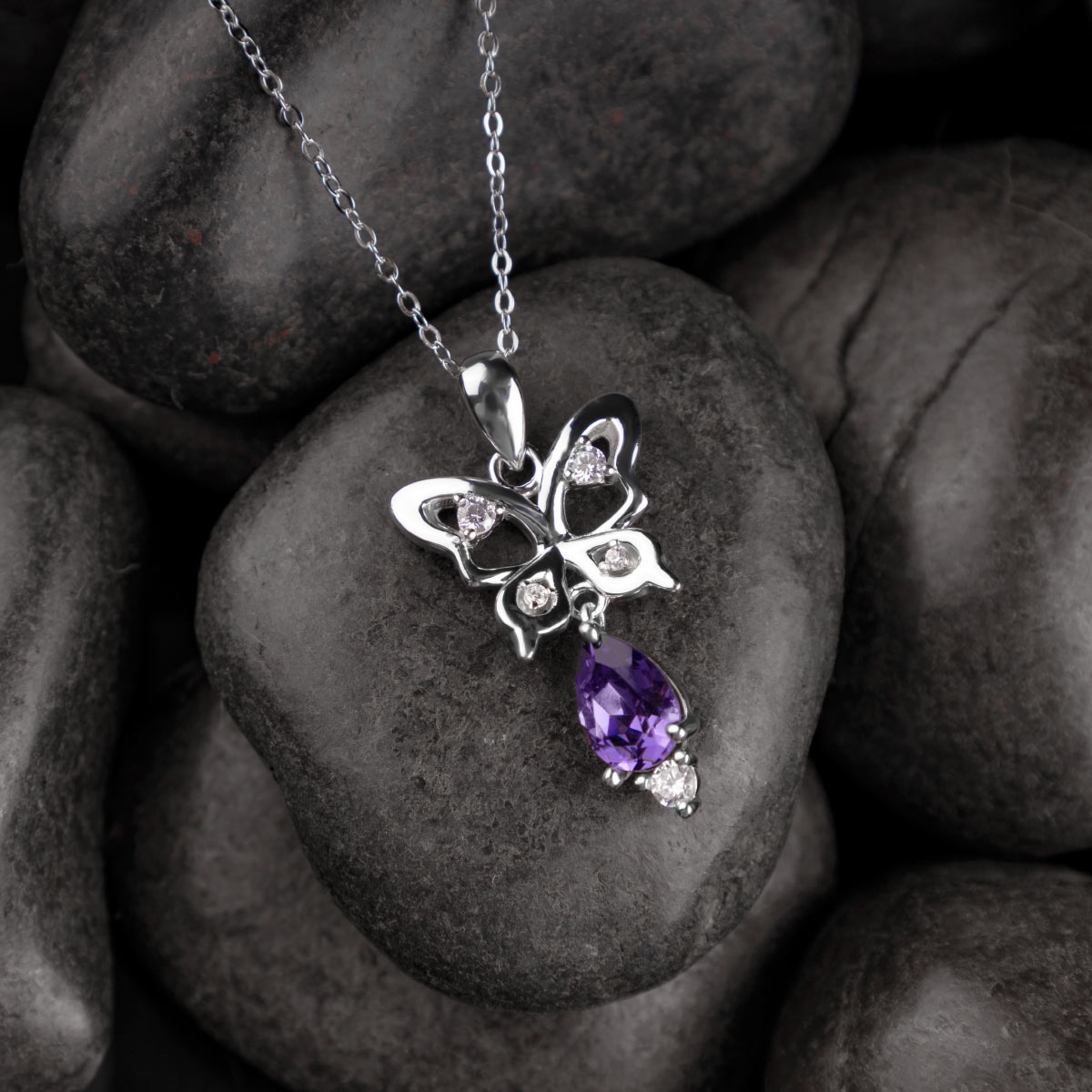 Swarovski Crystal Spirit Animal Butterfly Necklace Gift Set