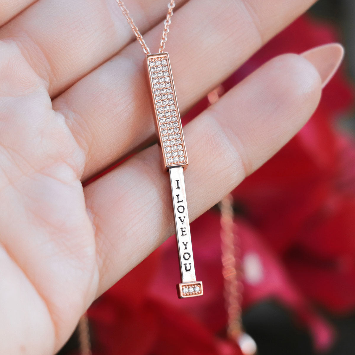 Secret Sentiments - I Love You - Pendant Necklace with Gift Pouch