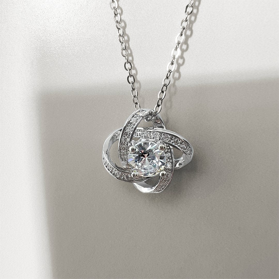 Silver Love Knot Necklace