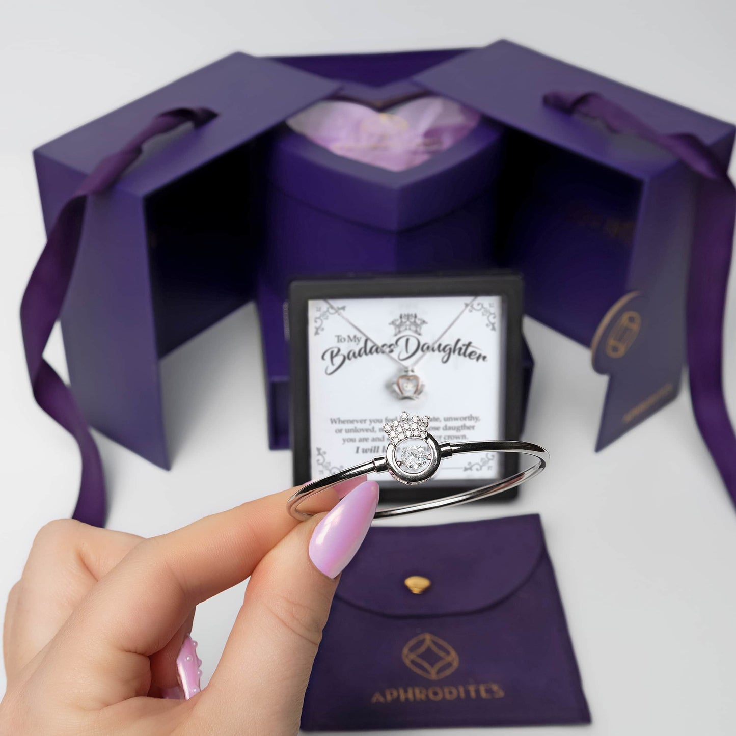 Enchantment Gift Box - To My Badass Daughter - Luxe Crown Jewelry Set