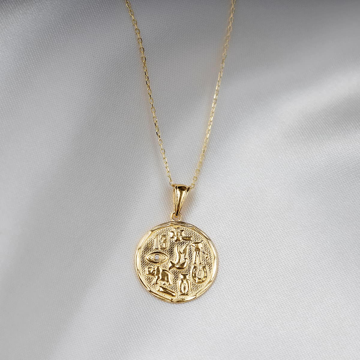 You Got This - Solid Gold Good Luck Charm Necklace Gift Set