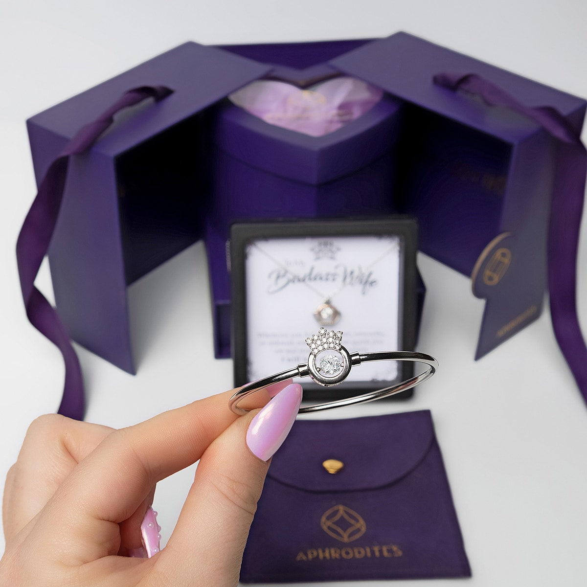 Enchantment Gift Box - To My Badass Wife - Luxe Crown Jewelry Set