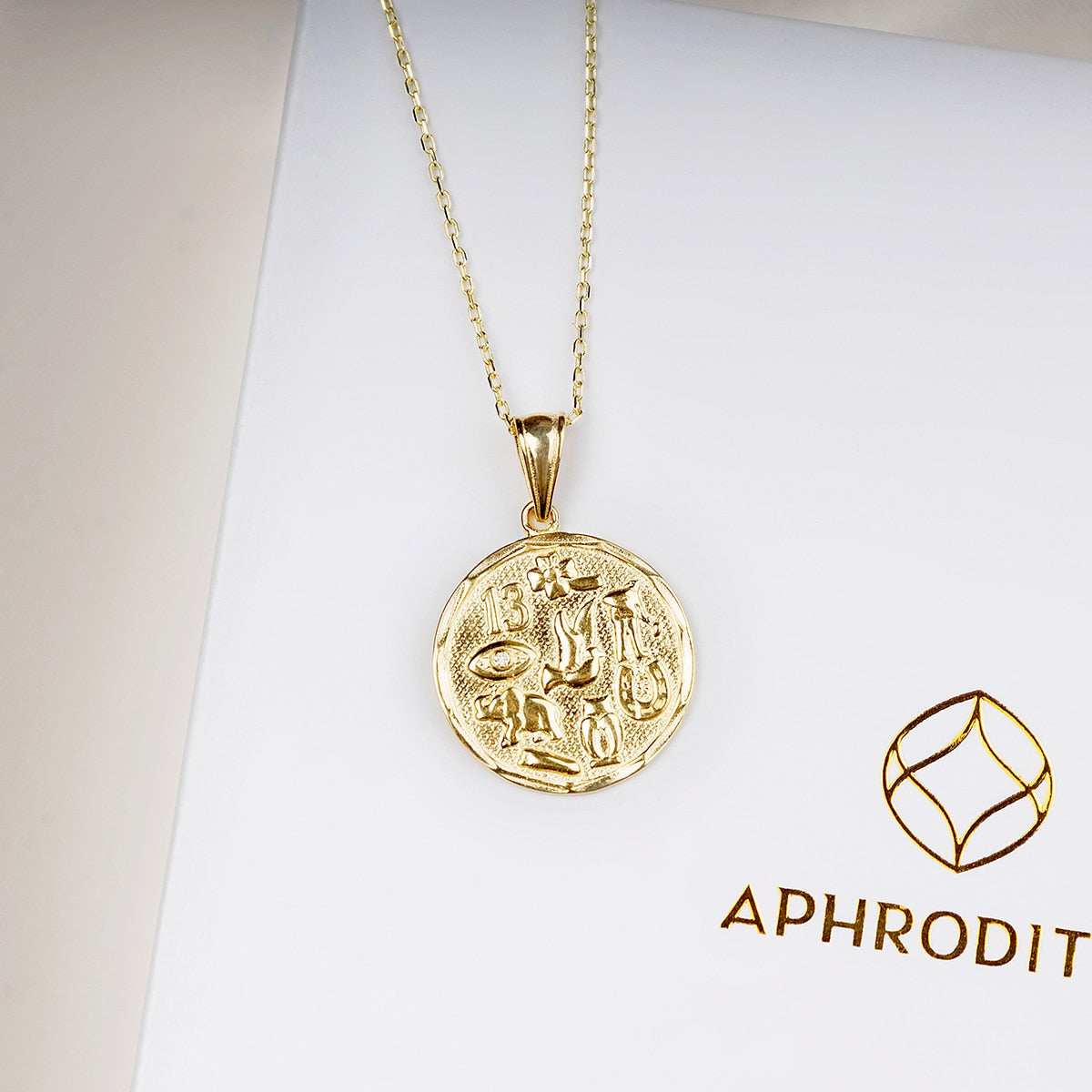 You Got This - Solid Gold Good Luck Charm Necklace Gift Set