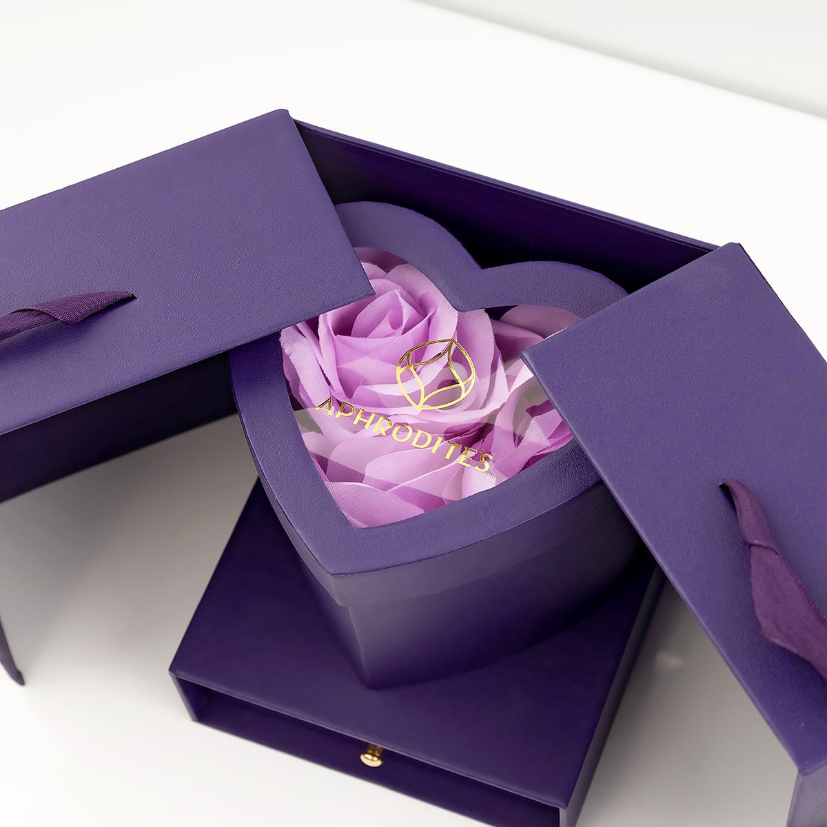 Enchantment Gift Box - To My Daughter the Beauty - Red Rose Necklace Gift Set