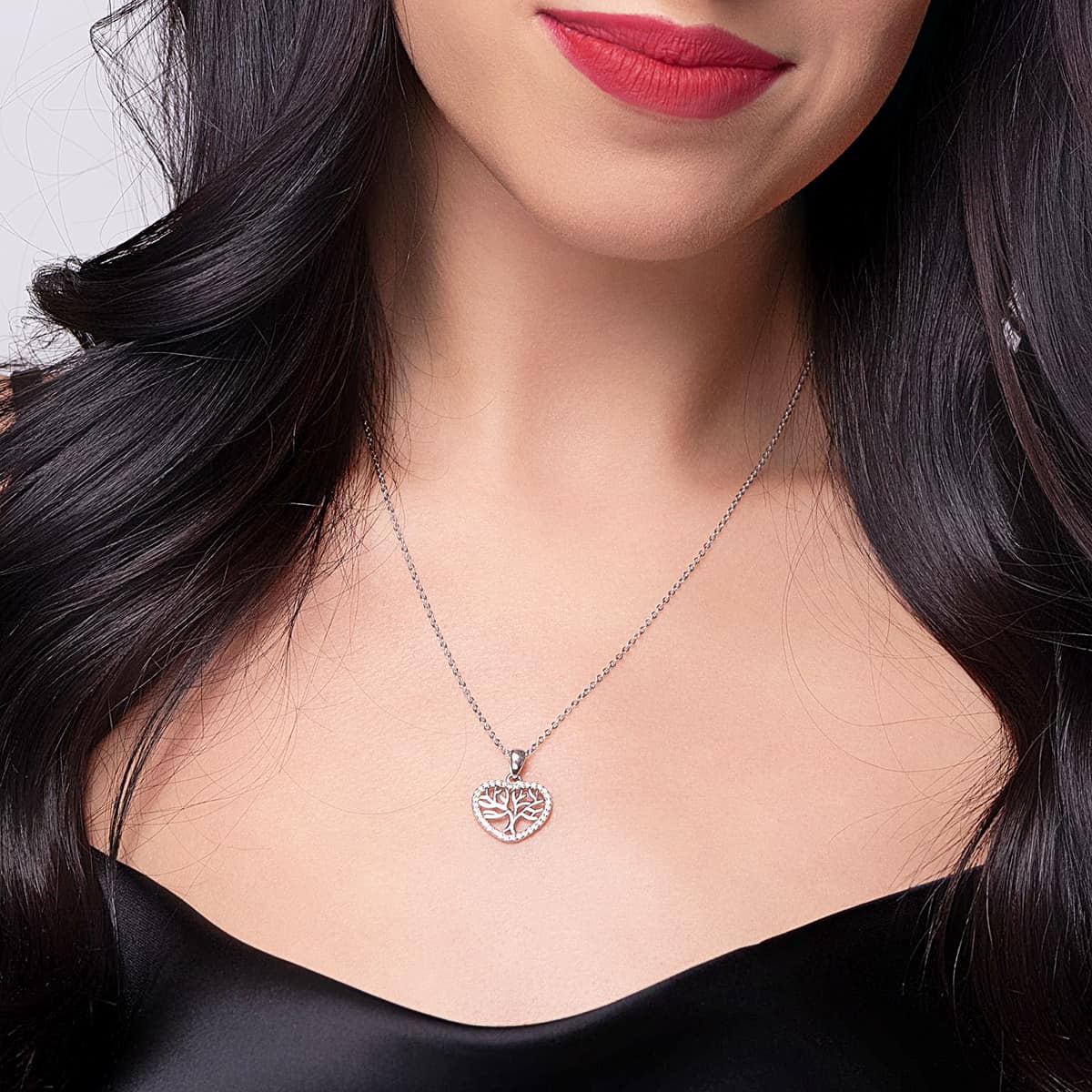 To My Niece - Strong Roots - Tree of Life Mini Heart Pendant Necklace Gift Set