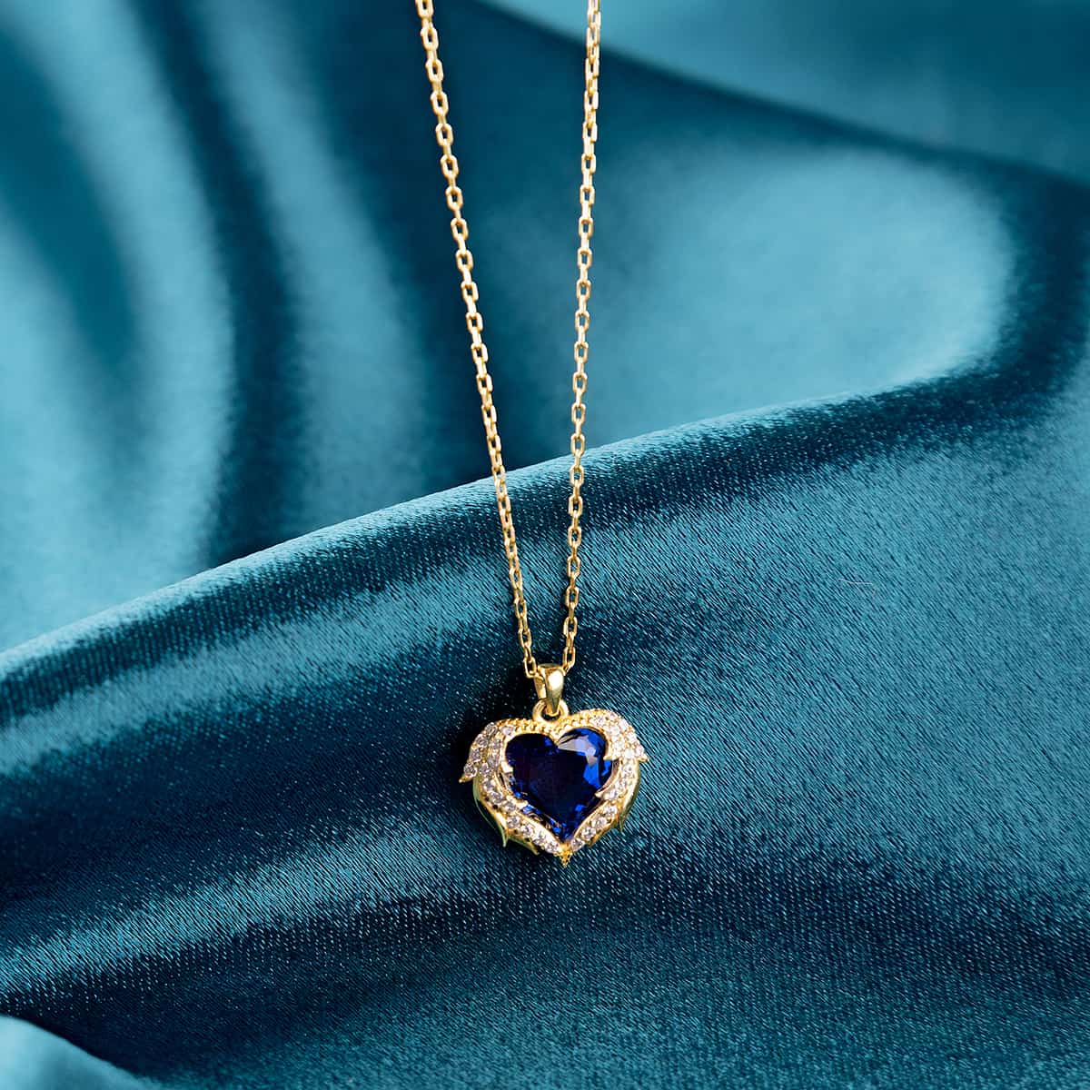 To My Daughter, Little Mermaid - Crystal Winged Heart Necklace Gift Set