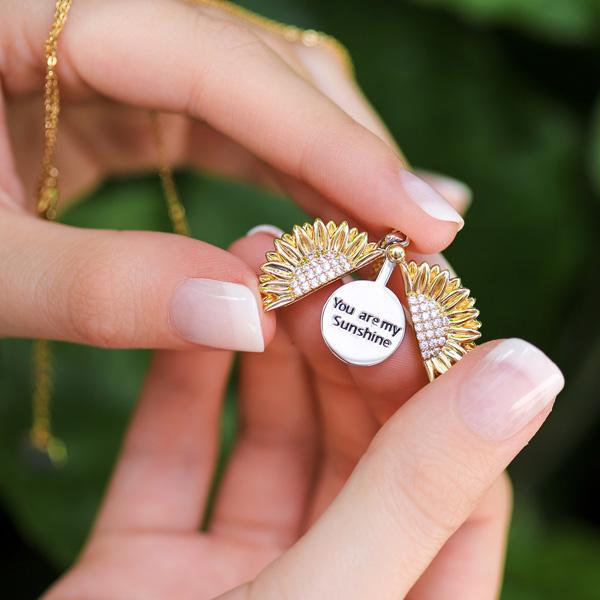 You Are My Sunshine Pendant Necklace Gift Set