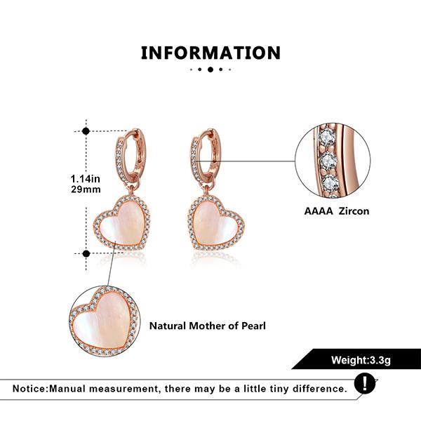 Pink Satin Pave Heart Set