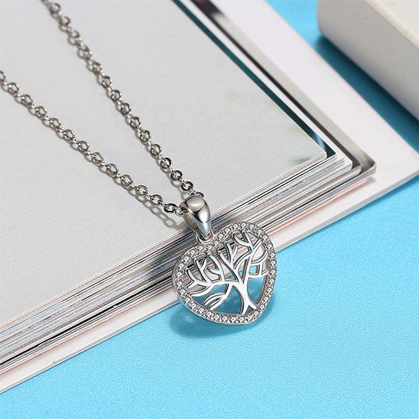 Tree Of Life Mini Heart Pendant Necklace