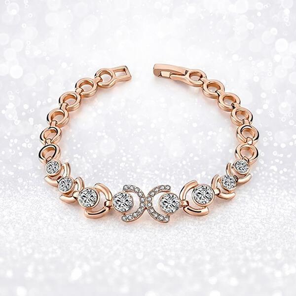 Rose Gold and Ice Bracelet