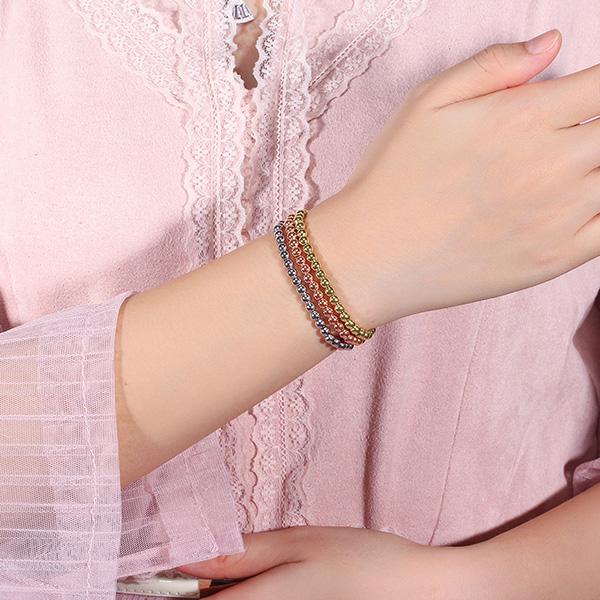 GLITZ AND GLAM STACKABLE BEADED BRACELET - SMALL