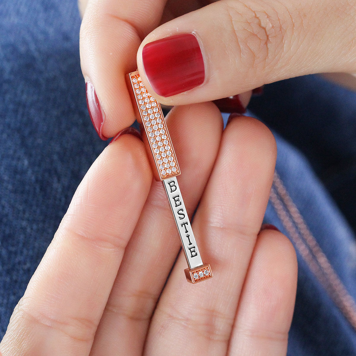 Secret Sentiments - Bestie Pendant Necklace