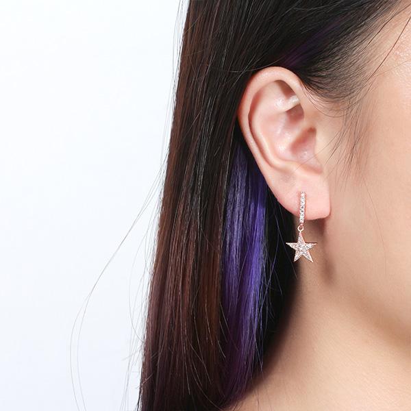 Pave Celestial Moon and Star Earrings