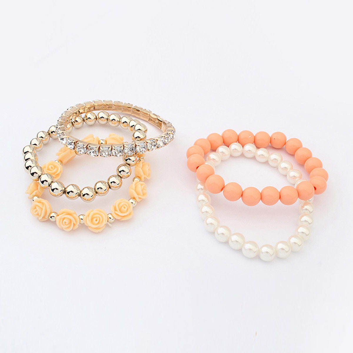 Pastel Beauty Bracelets Stack
