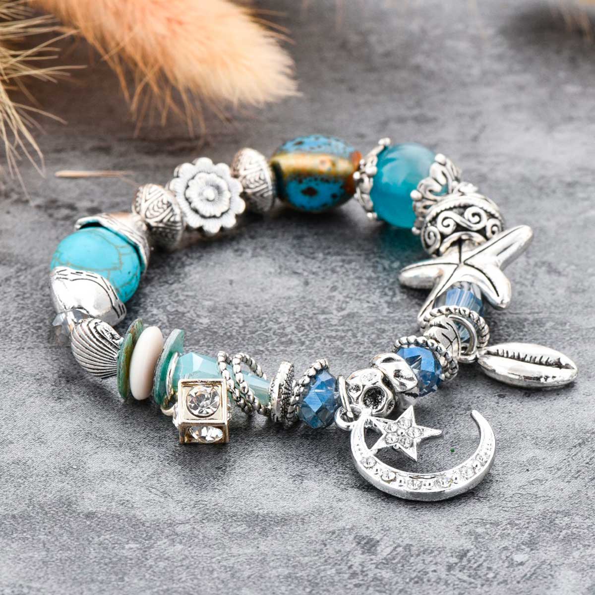 Nautical Nights Beaded Bracelet