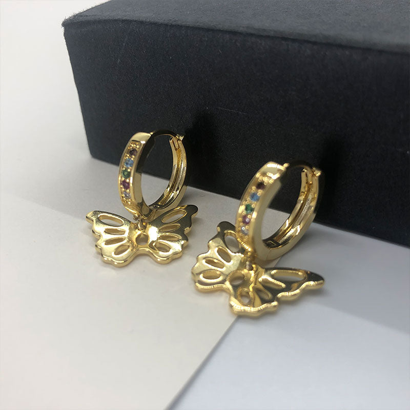 Butterfly Kisses Mini Hoop Earrings