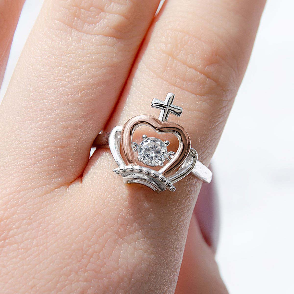 Luxe Crown Adjustable Ring