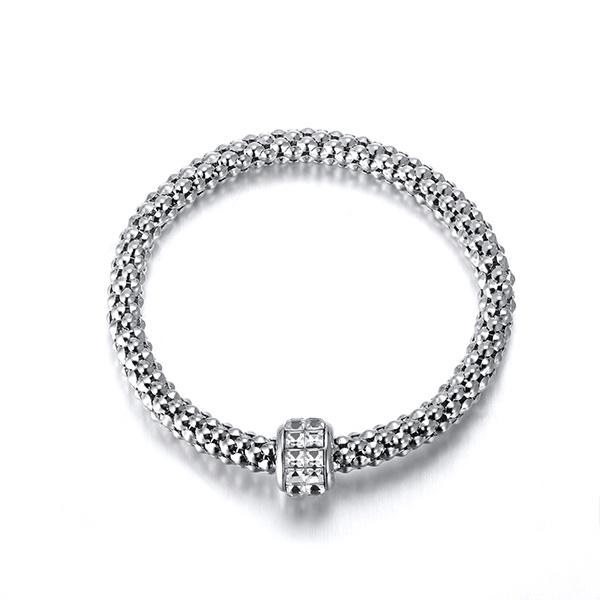 Glitz and Glam Ice Cube CZ Popcorn Bracelet
