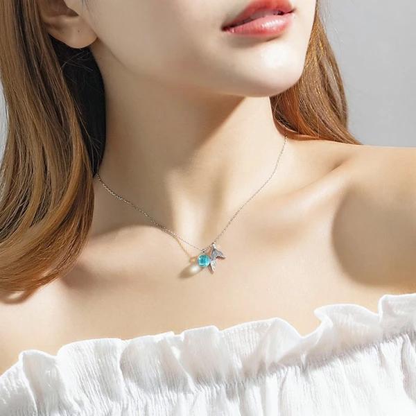 Mermaid's Tail Blue Crystal Set