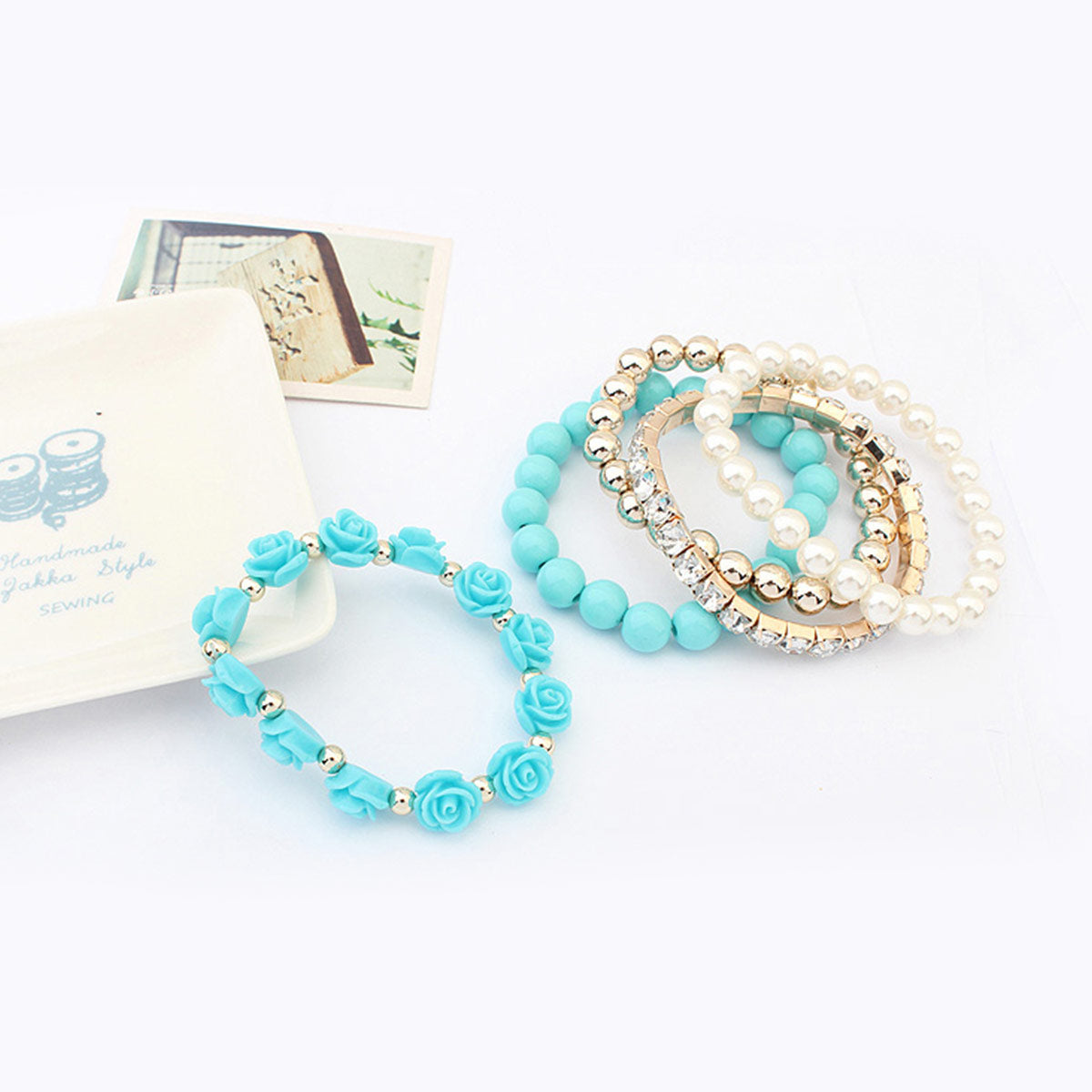 Pastel Beauty Bracelets Stack