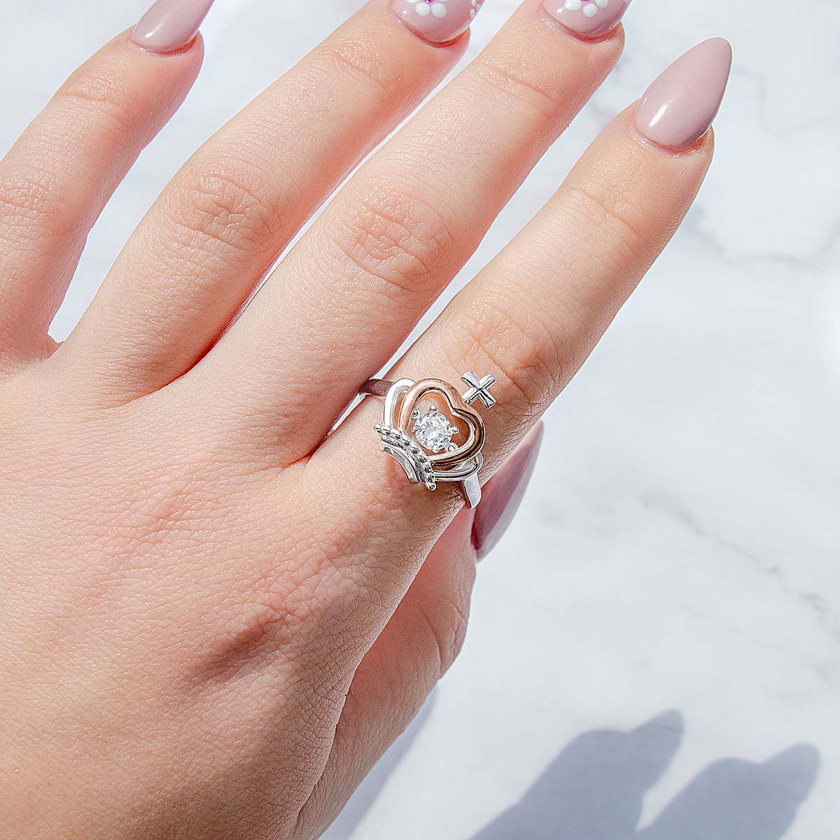 Luxe Crown Adjustable Ring