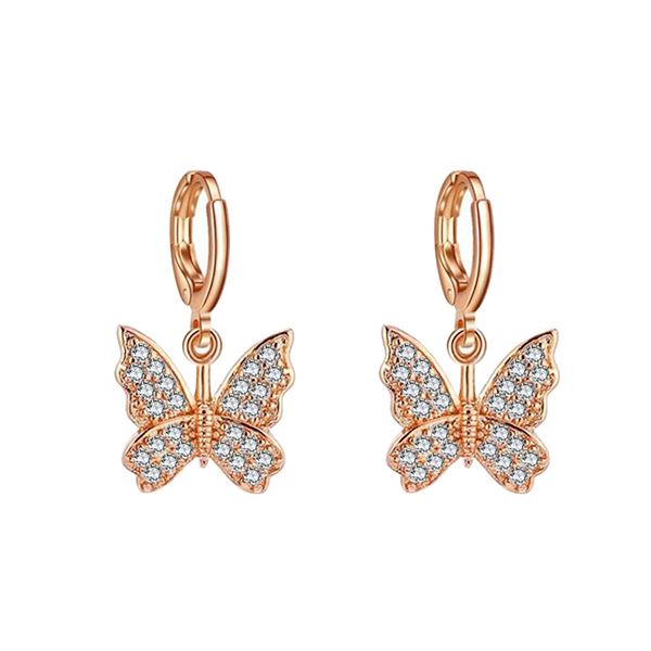 Brilliant Butterfly Mini Hoop Earrings