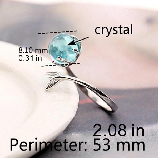 Mermaid's Tail Blue Crystal Set