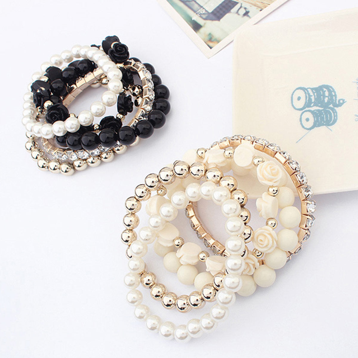 Pastel Beauty Bracelets Stack