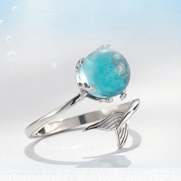 Mermaid's Tail Blue Crystal Set