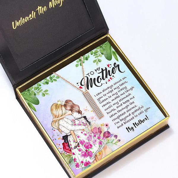 To My Mother I Love You Secret Sentiments Necklace Pendant