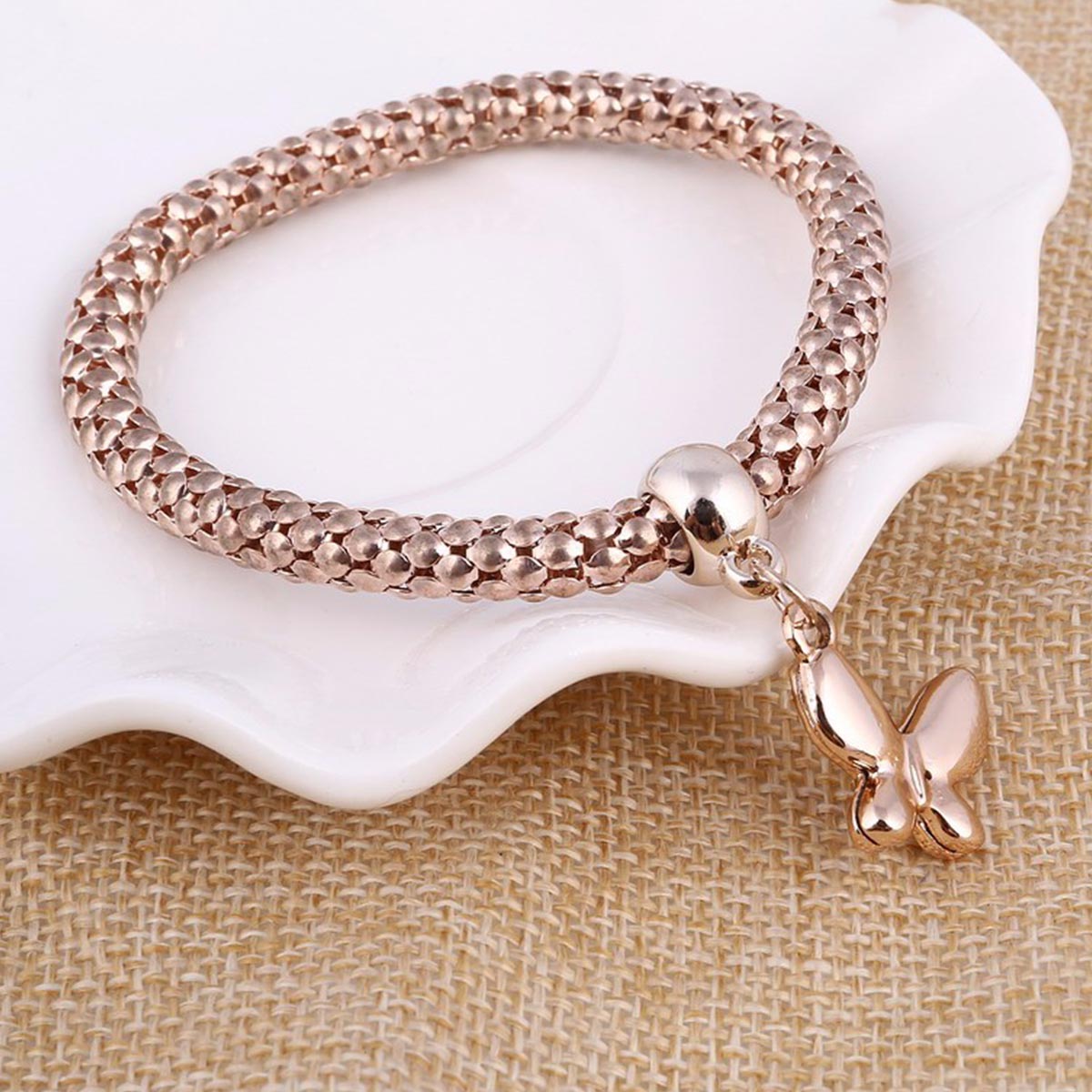 Magic in a Box - 3 Solid Butterfly Charm Bracelets Gift Sets