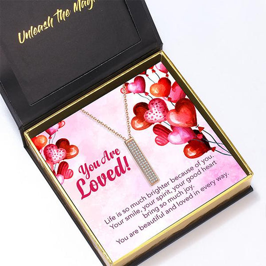 You Are Loved I Love You Secret Sentiments Necklace Pendant