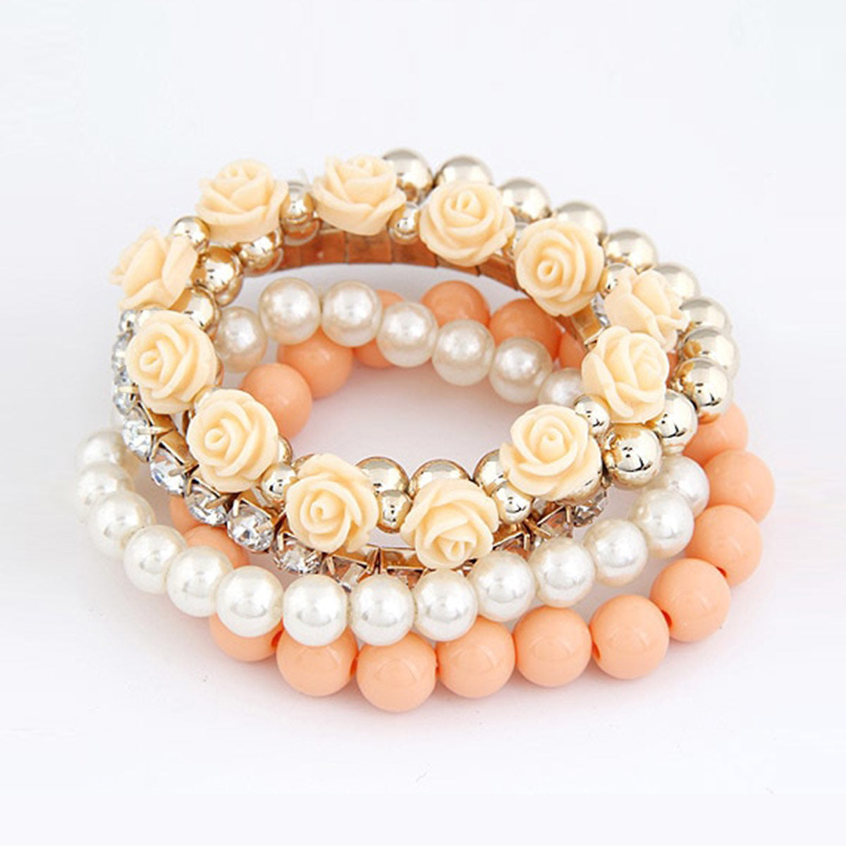 Pastel Beauty Bracelets Stack