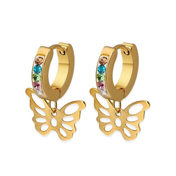 Butterfly Kisses Mini Hoop Earrings