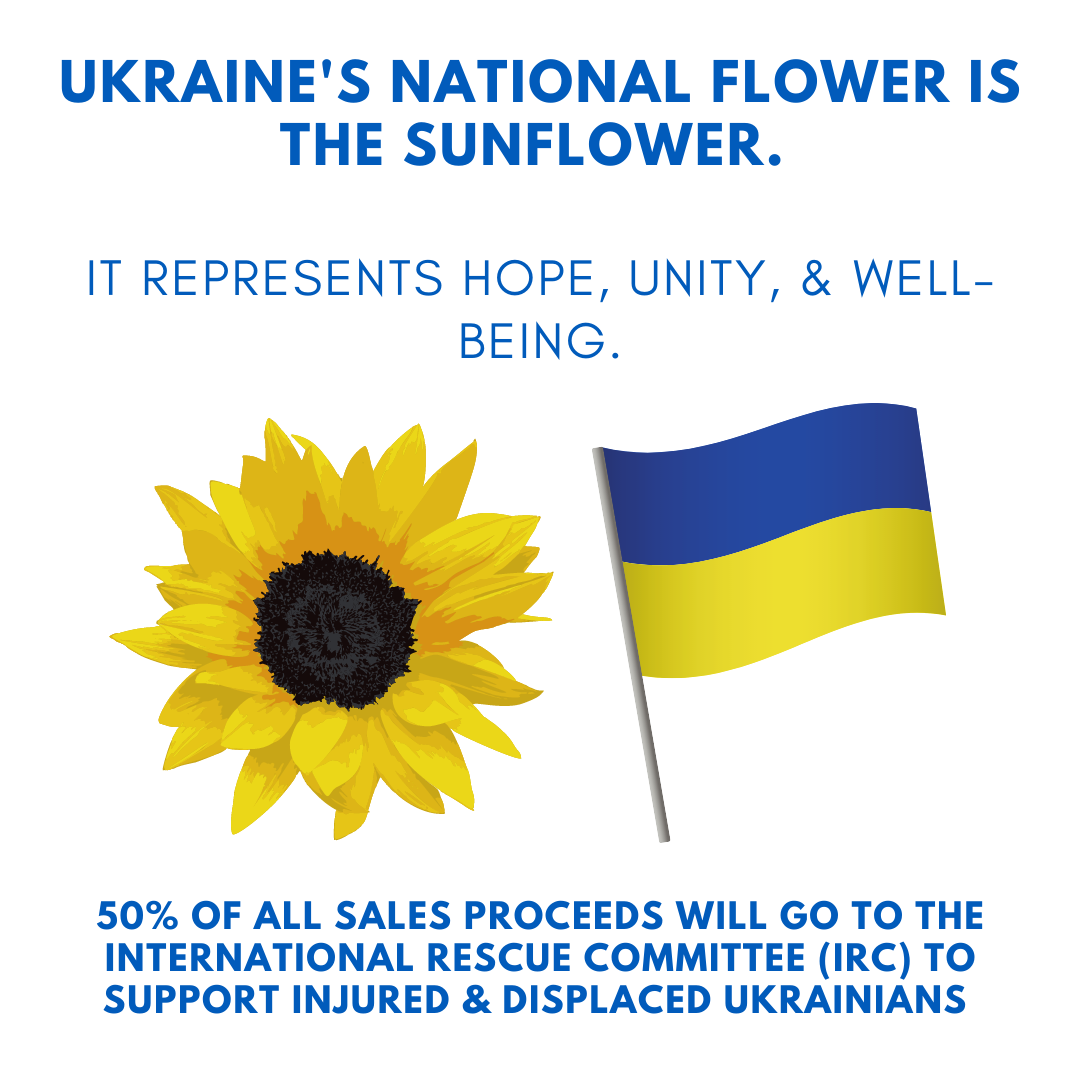 Advice From A Sunflower - Golden Sunflower Pendant Necklace (Support For Ukraine)