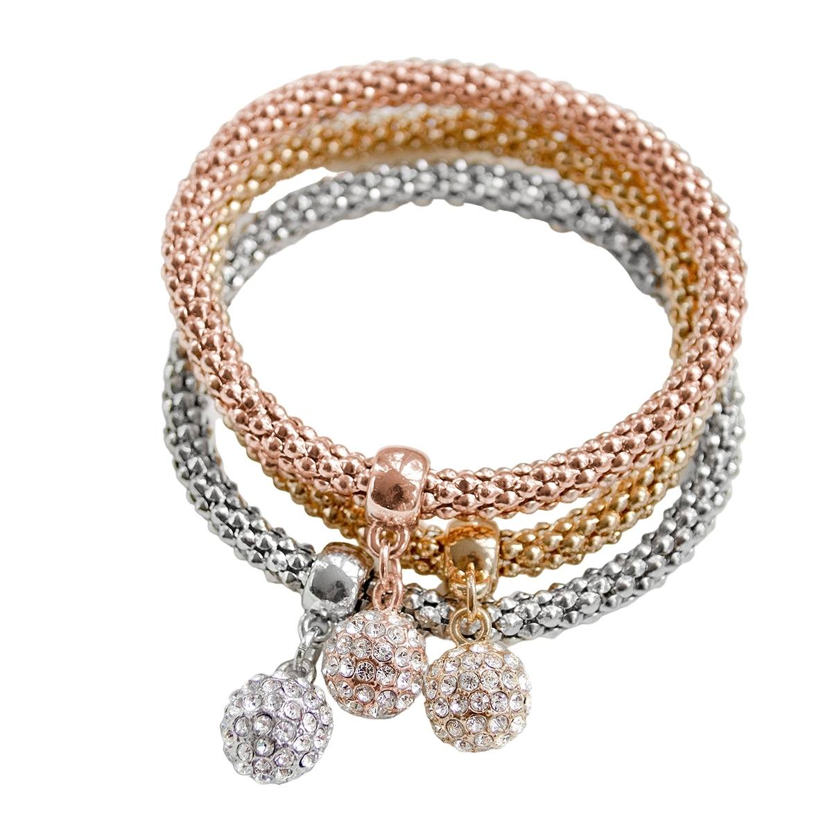 Gold Ball Necklace with FREE Matching Bracelets ($30 Value)